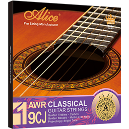 AWR19T Classical Guitar String Set，Titanium Nylon, Silver Plated Copper Winding, Nano-Polished Coationg